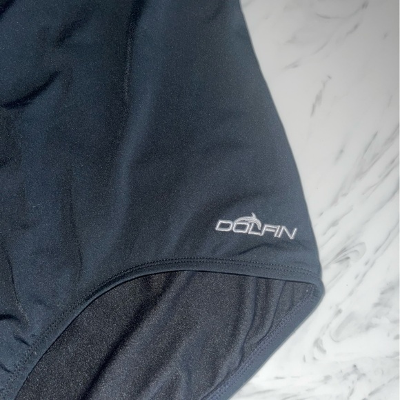 Dolfin aqua shape racing suit one piece 18 44 bathing solid black - Picture 3 of 6